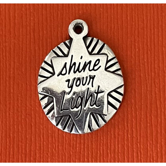 James Avery Retired Sterling Silver Shine Your Light Charm Pre-Owned