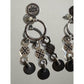 Pre owned James Avery Vintage Retired RARE Silver & Brass Chandelier Aztec Dangle Earrings