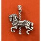 Pre-Owned James Avery Retired Silver VINTAGE Carousel Horse LARGER SIZE Pendant Or Charm
