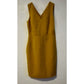 NWT Banana Republic Dress Size 2 Mustard Gold V Neck Sheath Career $99 MSRP