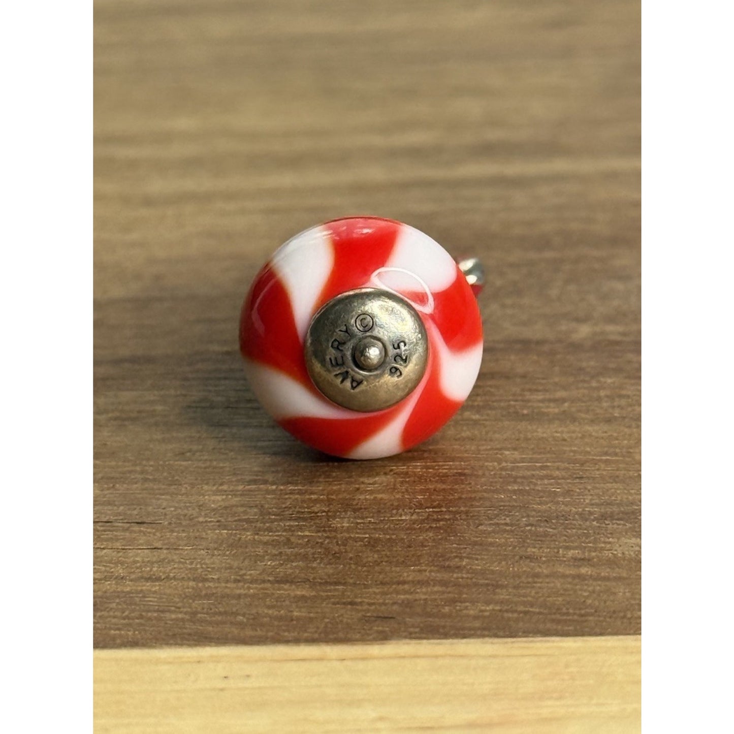 James Avery Retired Sterling Silver & Enamel Christmas Gnome Glass Finial Charm