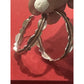 James Avery Retired Sterling Silver & Bronze Hoop Earrings Pre-Owned