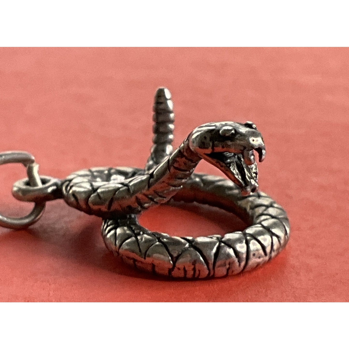 Vintage Sterling Silver Cobra Snake Charm