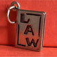 Vintage Sterling Silver LAW Book Charm