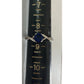 Sterling Silver Blue Sapphire Ring Size 8.5 Round Solitaire Halo Twist