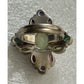 Nicki Butler Multi Gemstone Sterling Silver Ring 925 India Amethyst Garnet 7.5