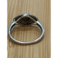Vintage HSN Rarities Carol Brodie Sterling Silver Evil Eye Red Sapphire Ring Sz
