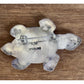 Vintage Navajo Sterling Silver Turtle Pin Turquoise Signed L.M. Lena Manygoats