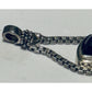 Michael Dawkins 925 Sterling Silver Black Onyx Pendant Enhancer Chain Link 17g