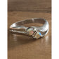 Sterling 925 Signed LS Louis Stern Aurora Borealis Austrian Crystal SZ 7 Ring