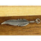 Vintage Sterling Silver Large Feather Charm 2 grams