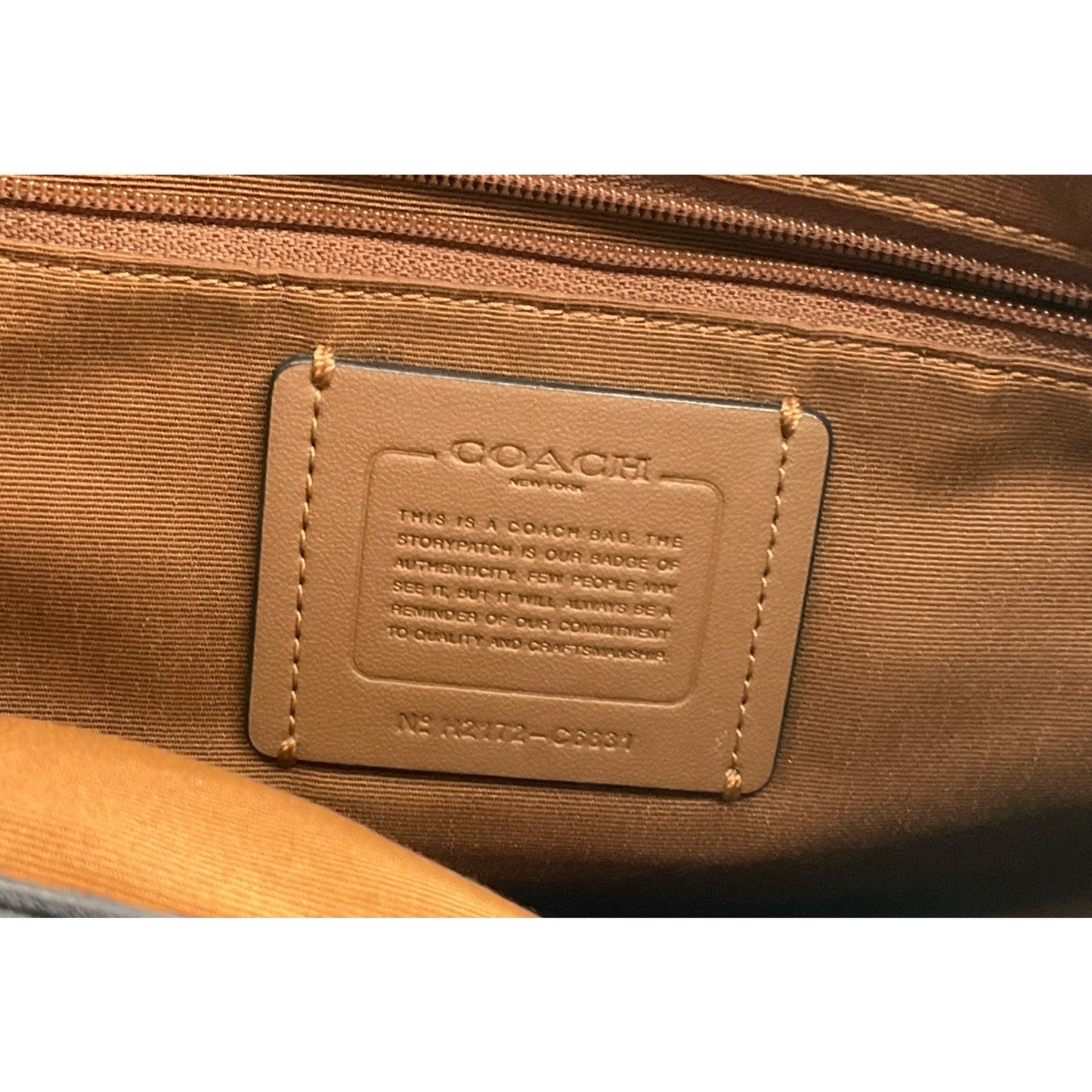 COACH KRISTY Shoulder Bag In Color Block Signature Canvas Khaki And Dark Brown