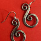 Pre-Owned James Avery Retired Sterling Silver Hammered Swirl Hook On Earrings