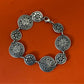 Pre-Owned James Avery Retired Rare & HTF Sterling Silver Sun Celestial Link Bracelet