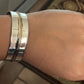 Pre-Owned Retired James Avery Sterling Silver & 14kt Gold Camino Cuff