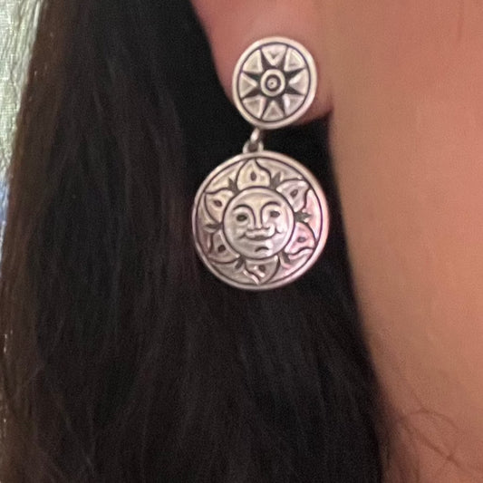 James avery star hot sale and moon earrings