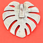 Pre-Owned James Avery Retired & HTF Large Monstera Silver Leaf Pendant