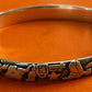 Pre-Owned James Avery Retired Rare & HTF Sterling Silver Rodeo Bangle Bracelet