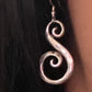 Pre-Owned James Avery Retired Sterling Silver Hammered Swirl Hook On Earrings