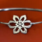 Pre-Owned James Avery Retired Sterling Silver Flower Hook On Bracelet