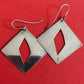 Pre-Owned James Avery Retired Sterling Silver Forged Geometric Earrings