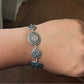 Pre-Owned James Avery Retired Rare & HTF Sterling Silver Sun Celestial Link Bracelet