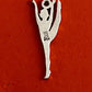 Pre-Owned James Avery Retired Sterling Silver High Kick Dancer Charm