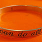 Pre-Owned James Avery Retired Sterling Silver Philippians 4:13 I Can Do All Things Bangle