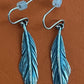 Pre-Owned James Avery Retired Sterling Silver Feather Dangle Earrings