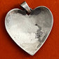 Pre-Owned James Avery Retired Sterling Silver Vintage Floral Heart Pendant (Small)