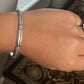 Pre-Owned James Avery Retired Sterling Silver Thatch Cuff Bracelet Size Medium