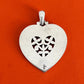 Pre-Owned Retired James Avery Sterling Silver Large Heart Pendant