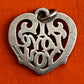 Pre-Owned James Avery Retired Sterling Silver I Love You Heart Charm or Pendant