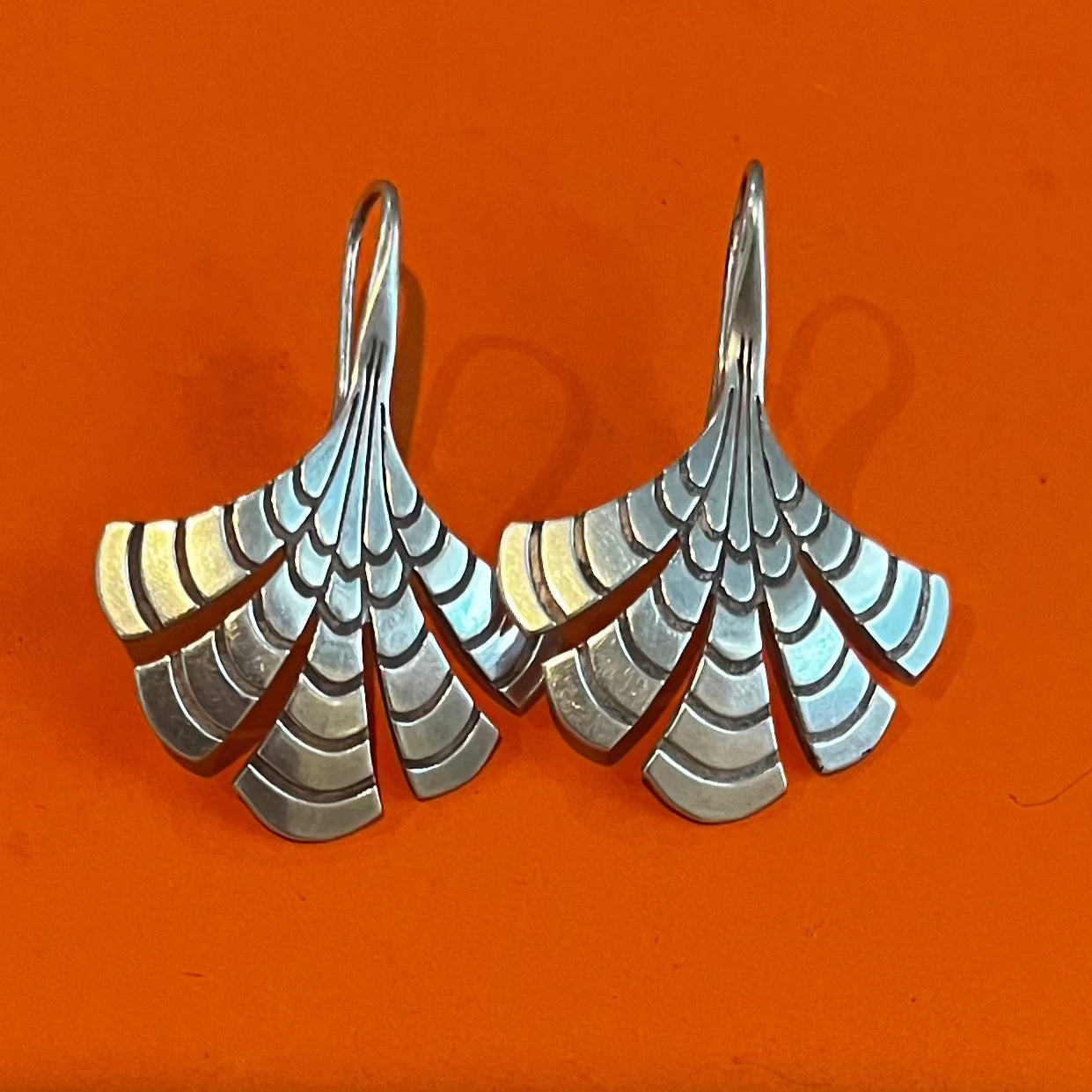 Pre-Owned James Avery Retired Sterling Silver Modernist Earrings