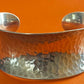 Pre-Owned James Avery Retired Sterling Silver Wide Large Hammered Cuff Bracelet