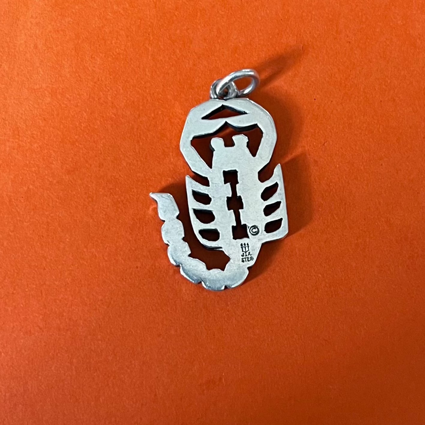 Pre-Owned James Avery Retired Sterling Silver Scorpio Zodiac Pendant