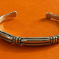 Pre-Owned James Avery Retired Sterling Silver Thatch Cuff Bracelet Size Medium