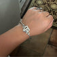 Pre-Owned James Avery Retired Sterling Silver A&M Hook On Bracelet