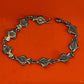 Pre-Owned James Avery Retired Sterling Silver Fish Link Clasp Bracelet 7"