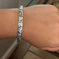 Pre-Owned James Avery Retired Rare & HTF Sterling Silver Rodeo Bangle Bracelet