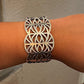 Pre-Owned James Avery Retired Sterling Silver WIDE Swirl Cuff Bracelet HEAVY