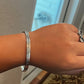 Pre-Owned James Avery Retired Sterling Silver John 3:16 Bangle Bracelet RARE