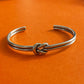 Pre-Owned James Avery Retired Sterling Silver Lovers Knot Cuff Bracelet