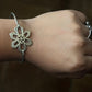 Pre-Owned James Avery Retired Sterling Silver Flower Hook On Bracelet