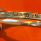 Pre-Owned James Avery Retired Sterling Silver John 3:16 Bangle Bracelet RARE