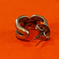 Pre-Owned James Avery Retired Sterling Silver & 14k Gold Enduring Bond Earrings