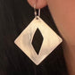 Pre-Owned James Avery Retired Sterling Silver Forged Geometric Earrings