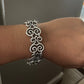 Pre-Owned James Avery Retired HTF Sterling Silver Lyrical Scrolled Bracelet