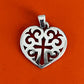 Pre-Owned Retired James Avery Silver Large Regal Heart Pendant