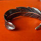 Pre-Owned James Avery Retired Sterling Silver Feather Cuff Bracelet